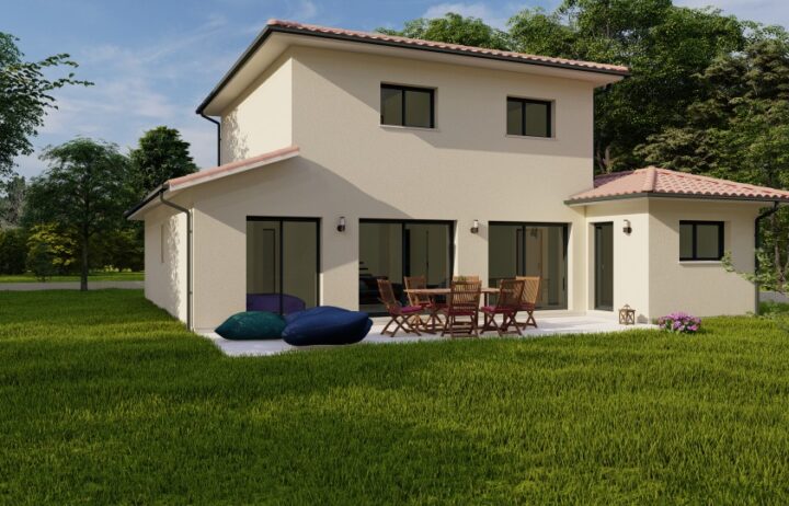 votre maison de 142m2 sur un terrain de 1000m2 sur la commune de Le Taillan-Médoc au prix de 535000€ avec Alpha Constructions